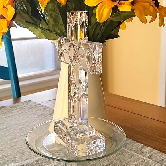 SamObor 24% Lead Crystal Cross - Picture 2 of 4